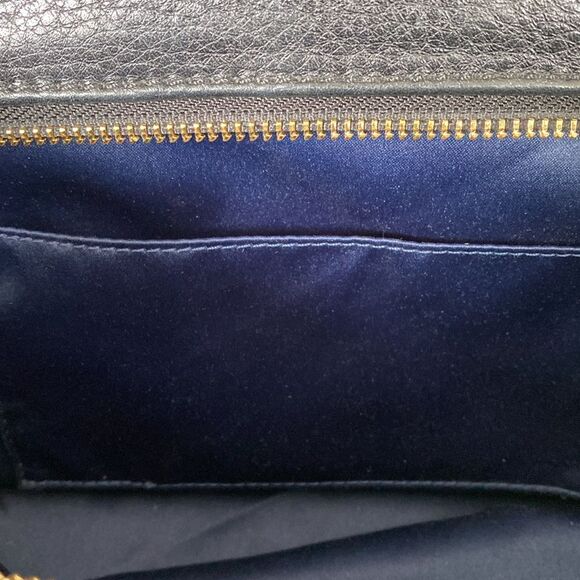 Coach Black Leather Bag Gold Accents Lightweight Office siren Corp Core Like New - Picture 7 of 13